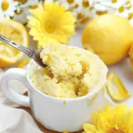 Easy Microwave Lemon Mug Cake with Lemon Glaze