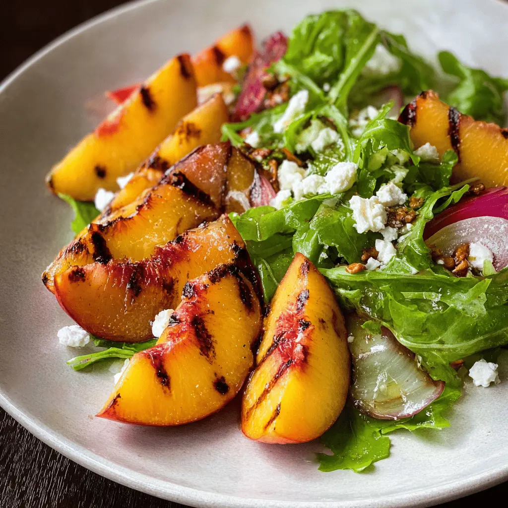 Grilled Peach Salad with Feta: A Juicy Summer Delight