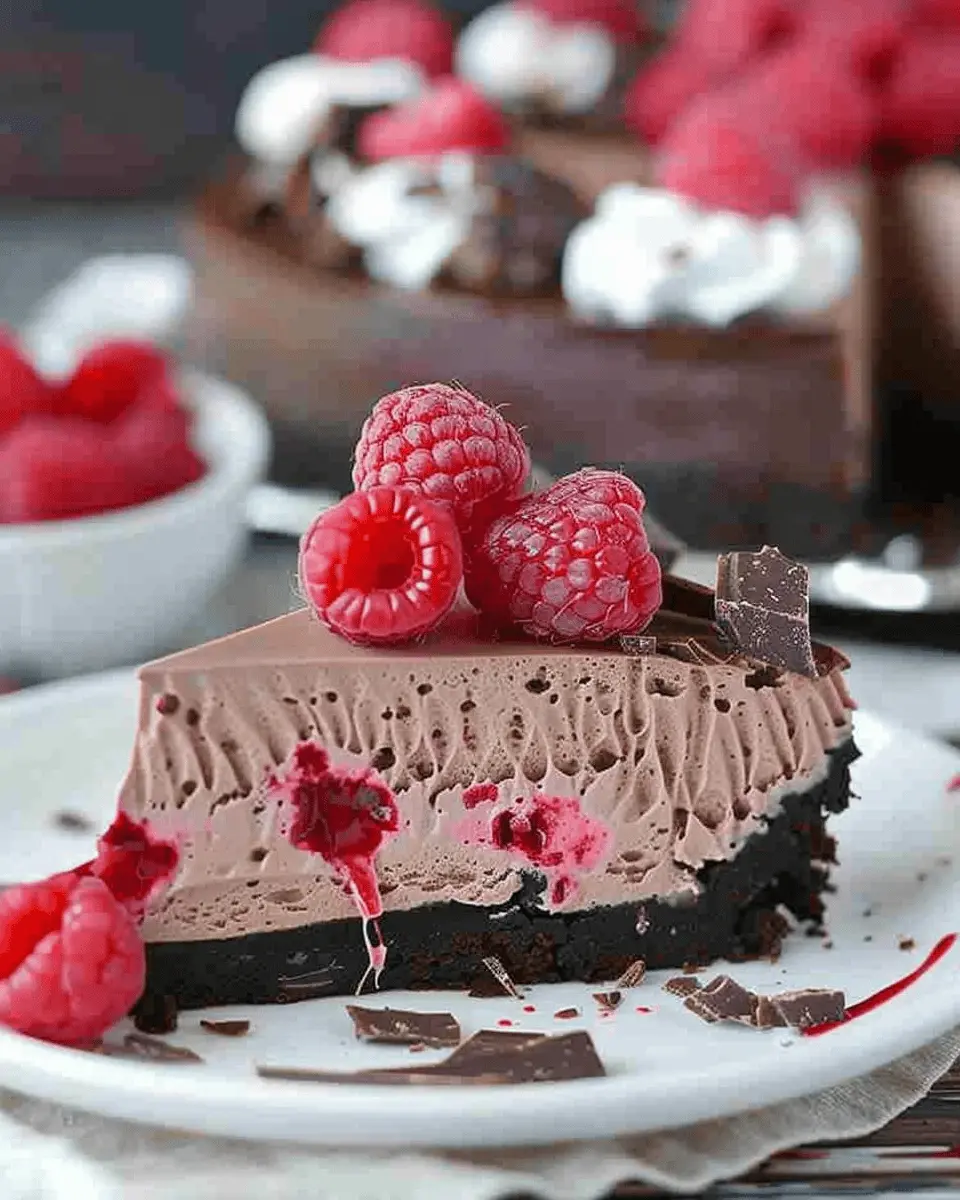 No-Bake Chocolate Raspberry Cheesecake: The Best Indulgent Treat