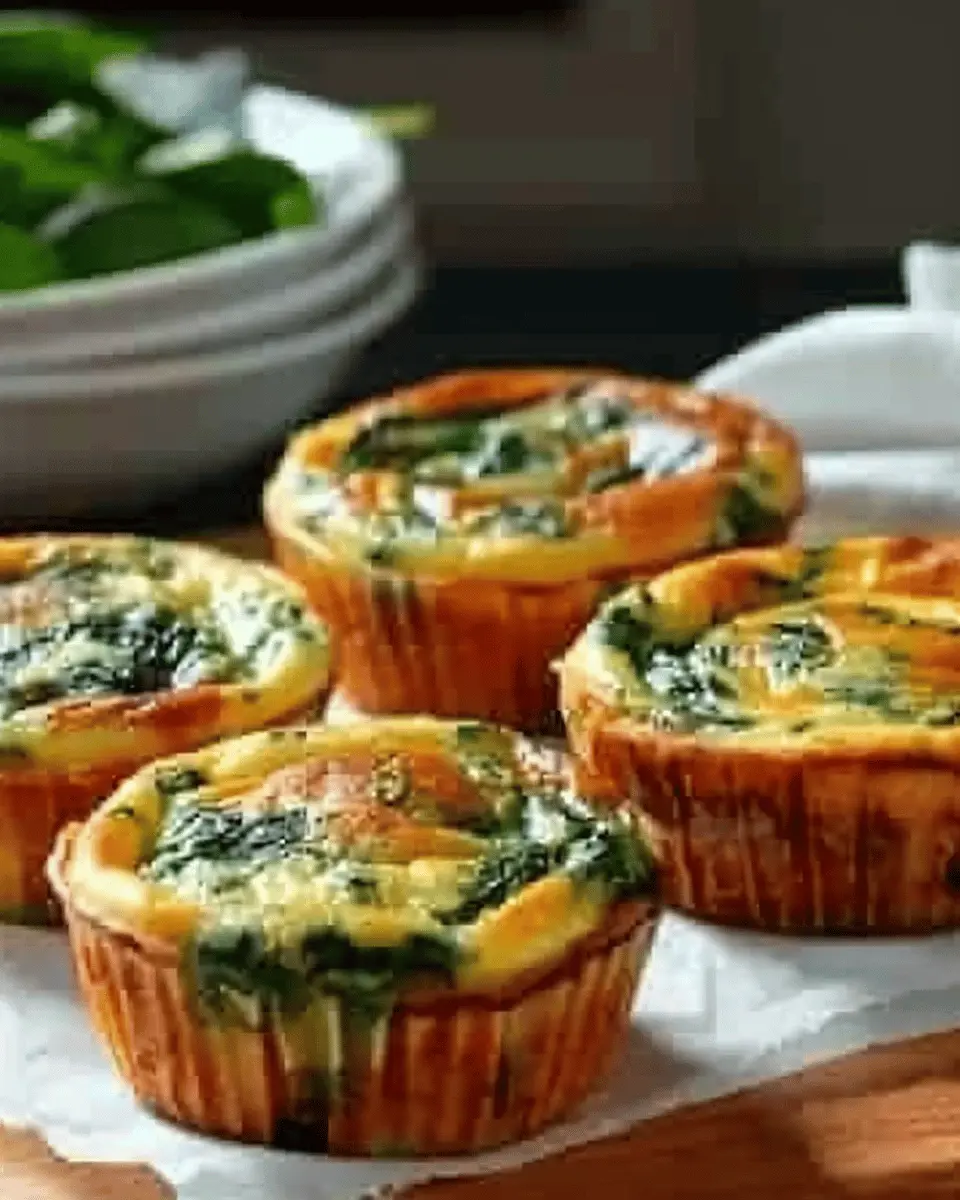 Spinach Quiche Muffins: Easy Turkey Bacon & Chicken Ham Delight