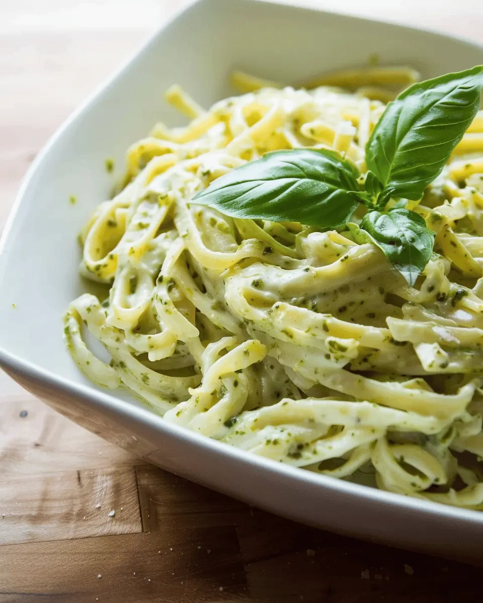 Creamy Pesto Pasta Recipe: The Best 15-Minute Delight with Turkey Bacon