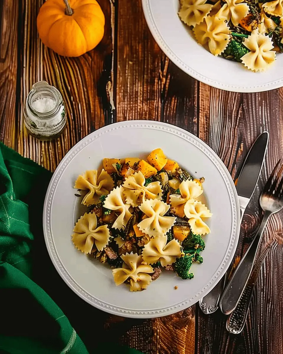 Creamy Butternut Squash Pasta: Indulge in Turkey Bacon Delight