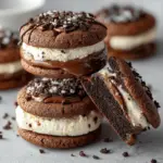 Brownie Cookie Dough Sandwich Cookies
