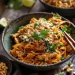 12 Minute Thai Chicken Peanut Noodles (mince)