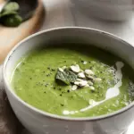 Creamy Broccoli Spinach Soup (Vegan)