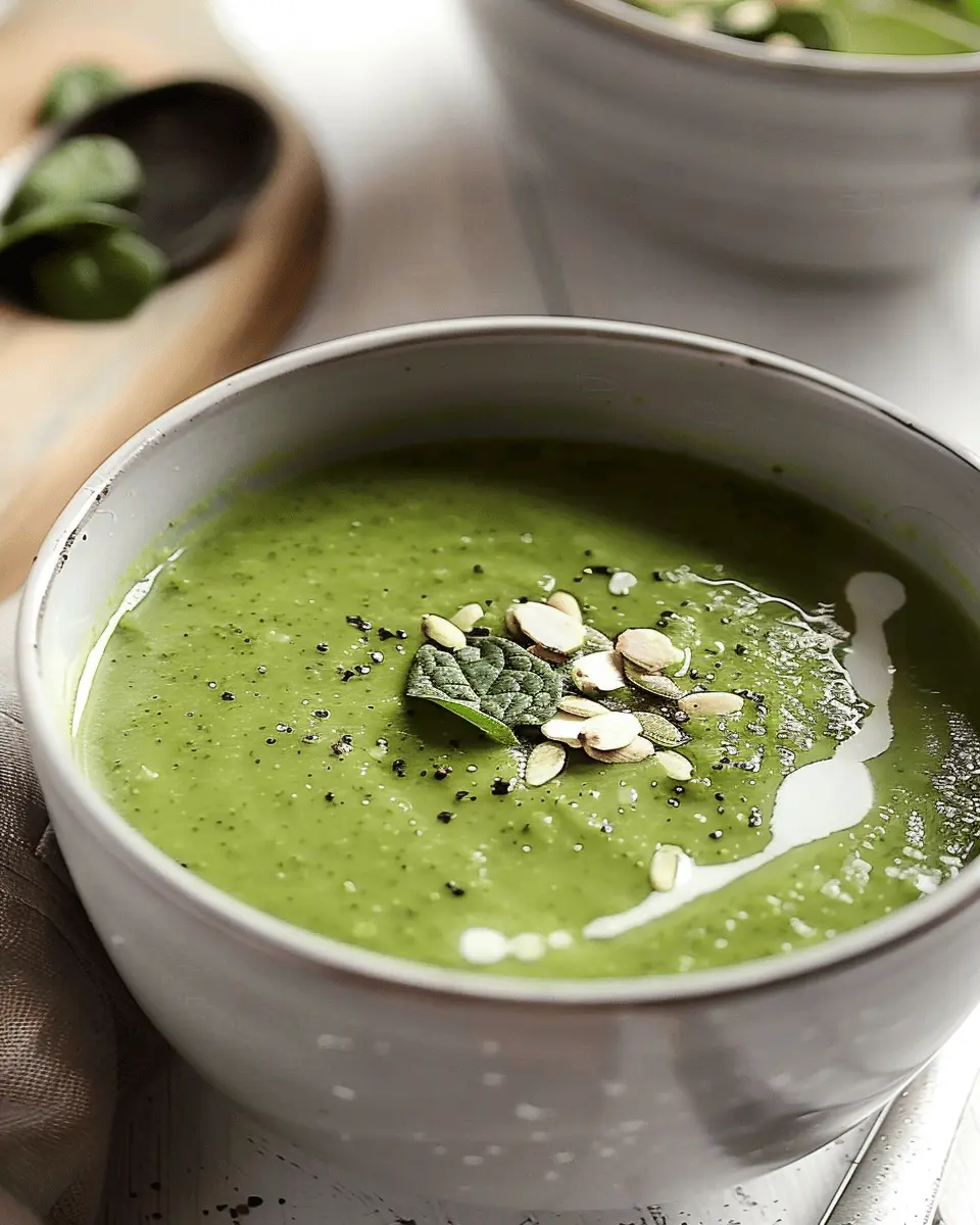 Creamy Broccoli Spinach Soup: A Healthy Vegan Delight
