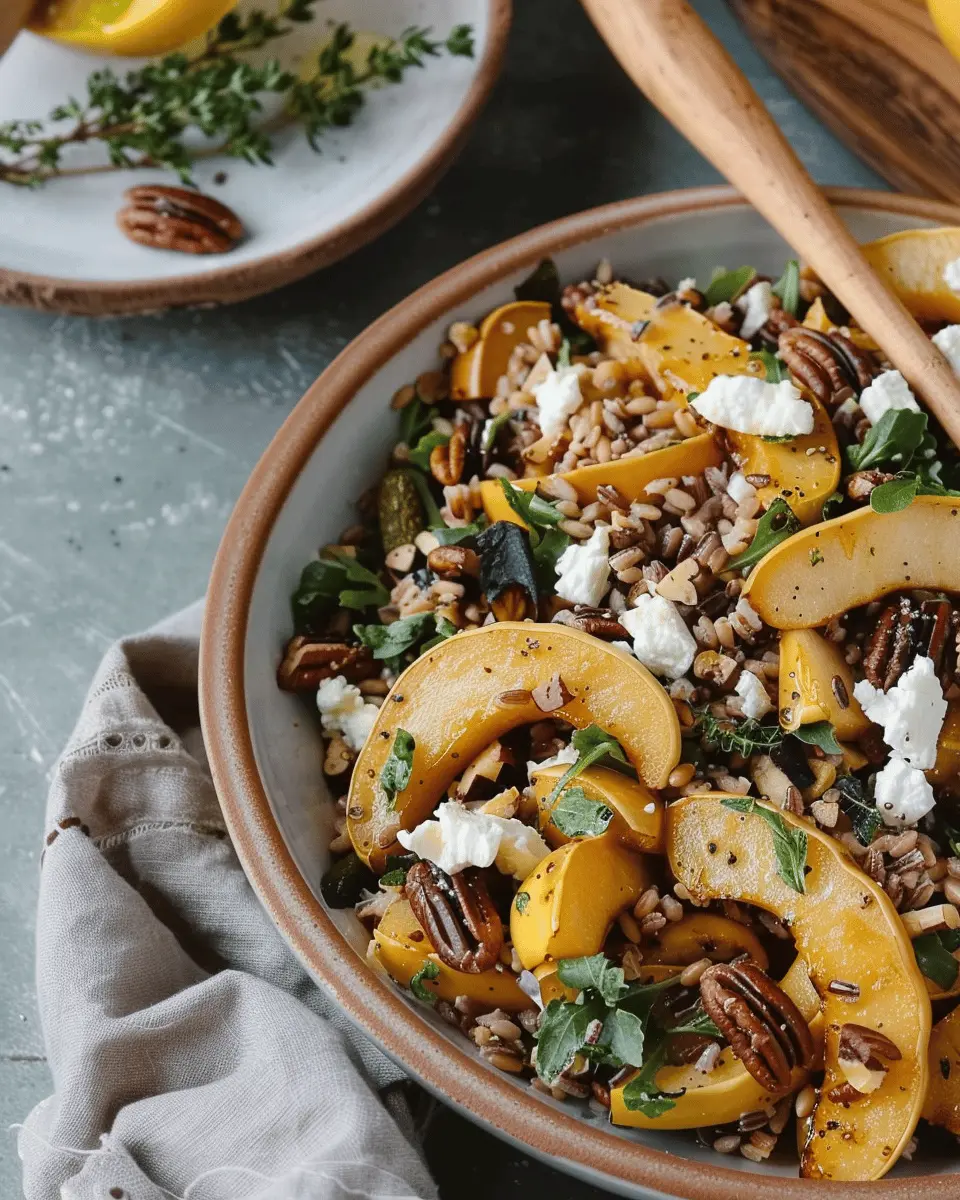 Fall in Love With This Squash & Farro Salad: Easy & Delicious