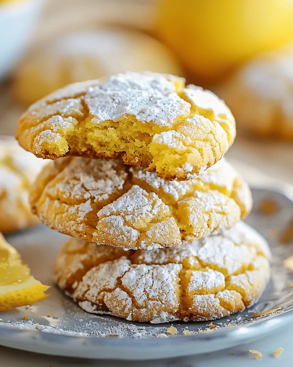 Irresistible Lemon Crinkle Cookies – Easy Recipe You’ll Love