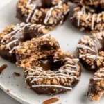 No Bake Healthy Samoa Cookies