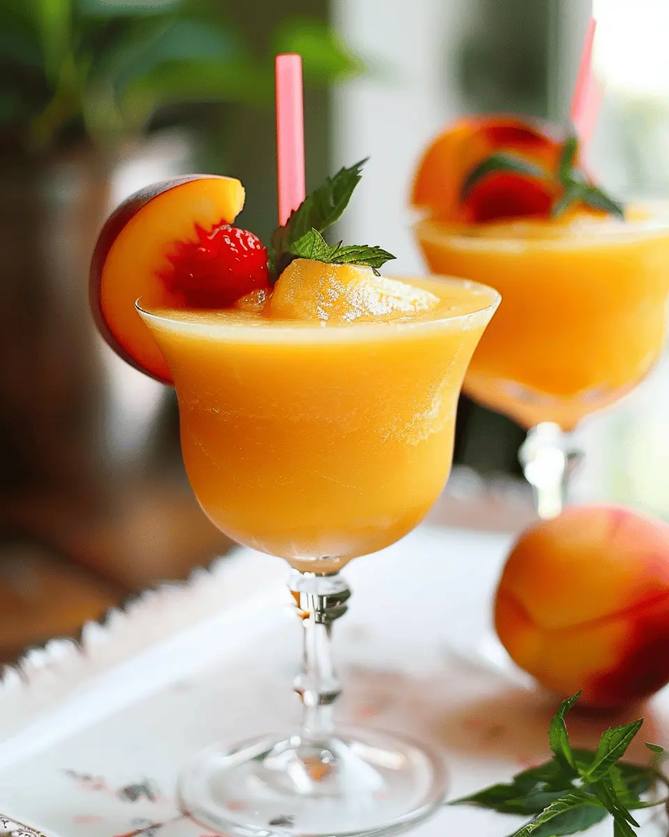 Peach Daiquiri: A Refreshing Twist on Homemade Summer Treats