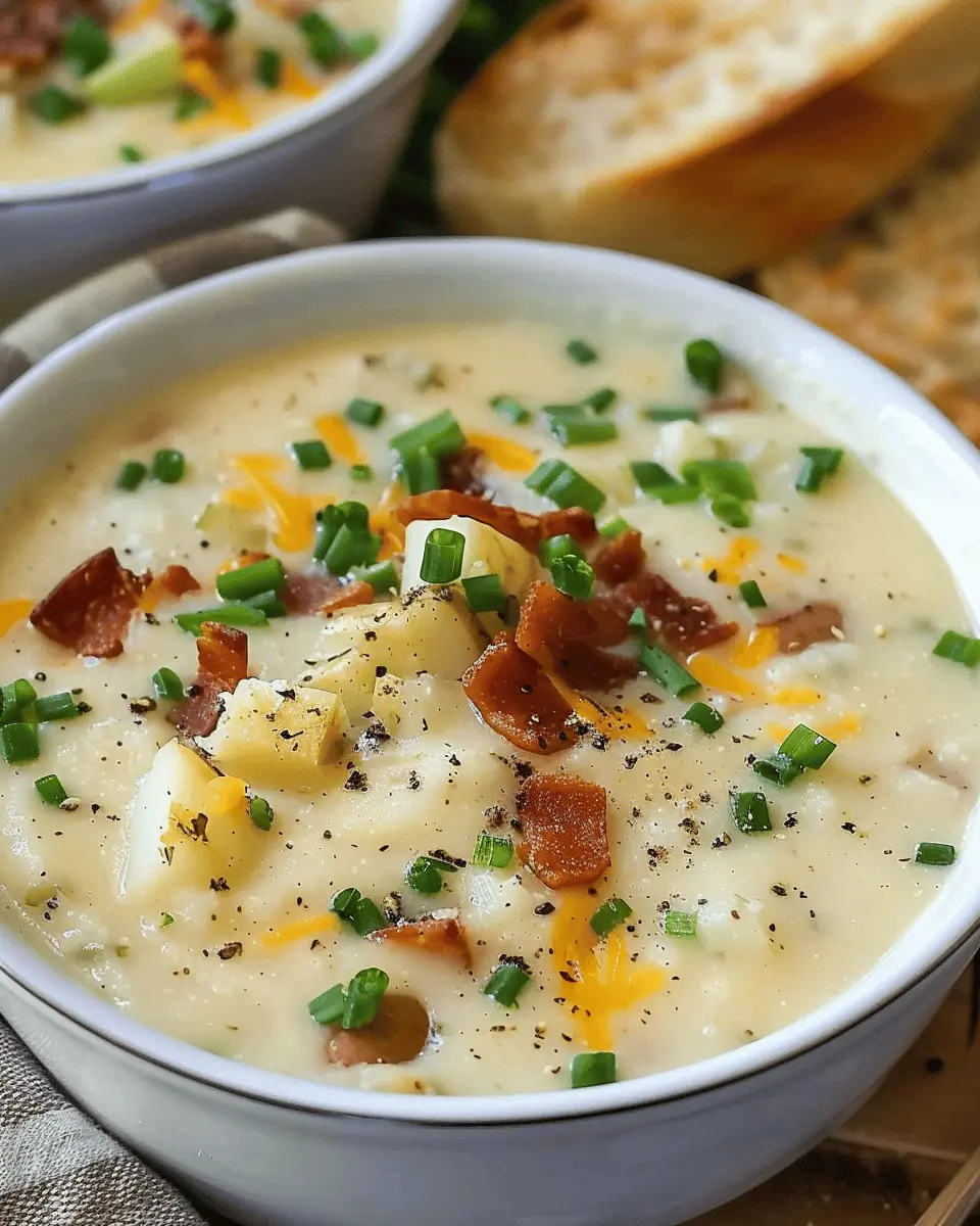 Potato Soup Recipe: Easy Comfort Food with Turkey Bacon and Chicken Ham