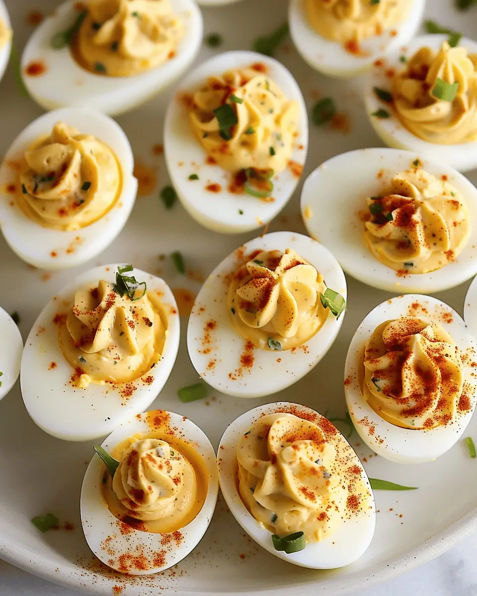 The Best Classic Deviled Eggs with Turkey Bacon and Chicken Ham