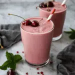 Simple Cherry Smoothie With Yogurt