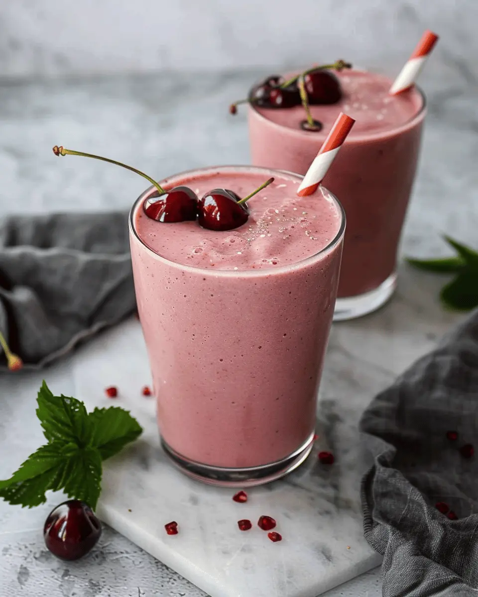 Simple Cherry Smoothie: Easy Yogurt Delight for Every Day