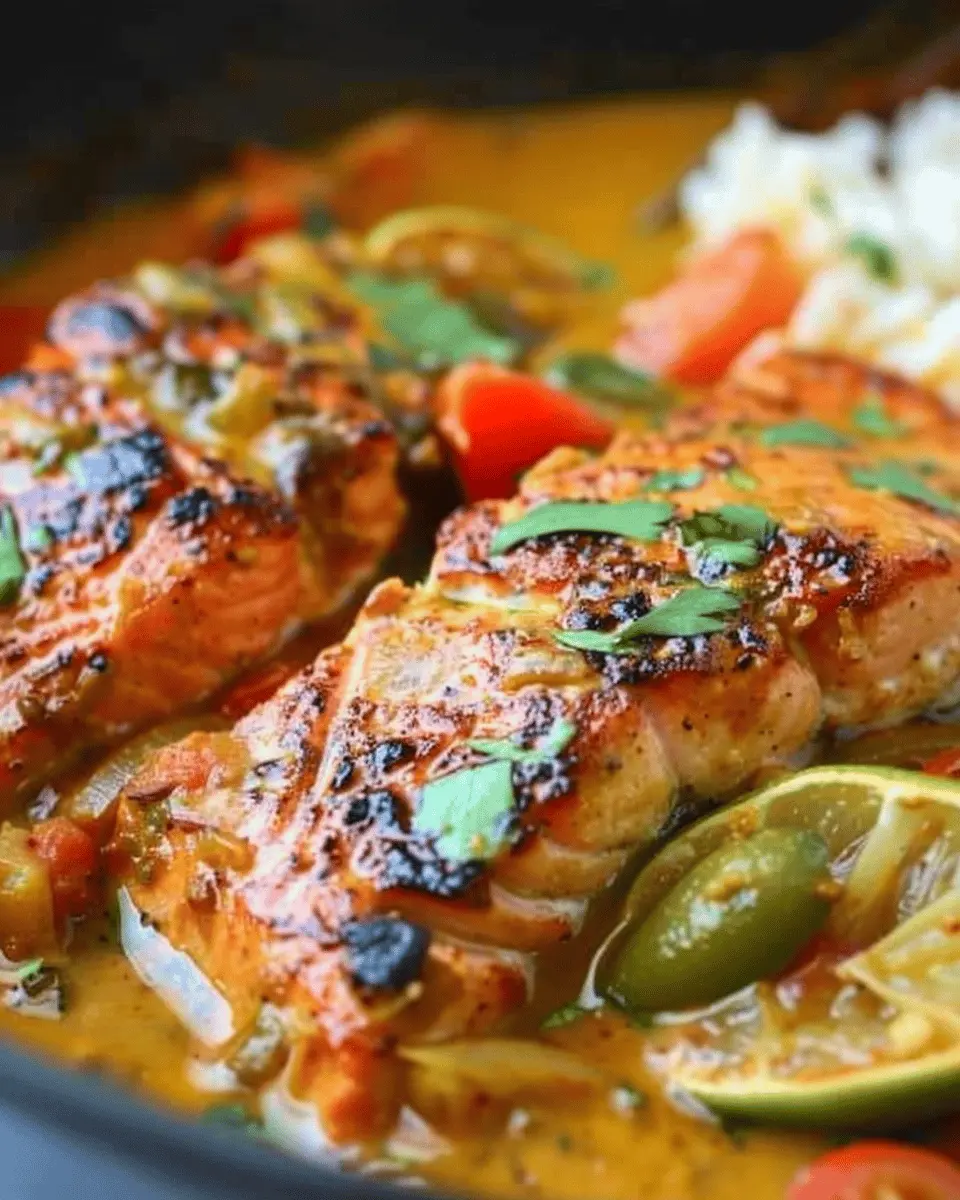 Jamaican Coconut Curry Salmon: Easy Recipe for Home Cooks