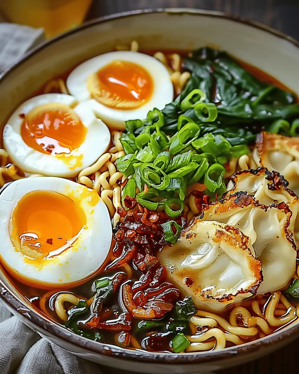 Irresistible Dumpling Ramen Bowl: A Cozy Comfort Food Delight