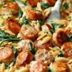 Creamy Chicken Sausage Orzo Skillet Recipe