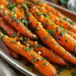 Honey Garlic Butter Roasted Carrots
