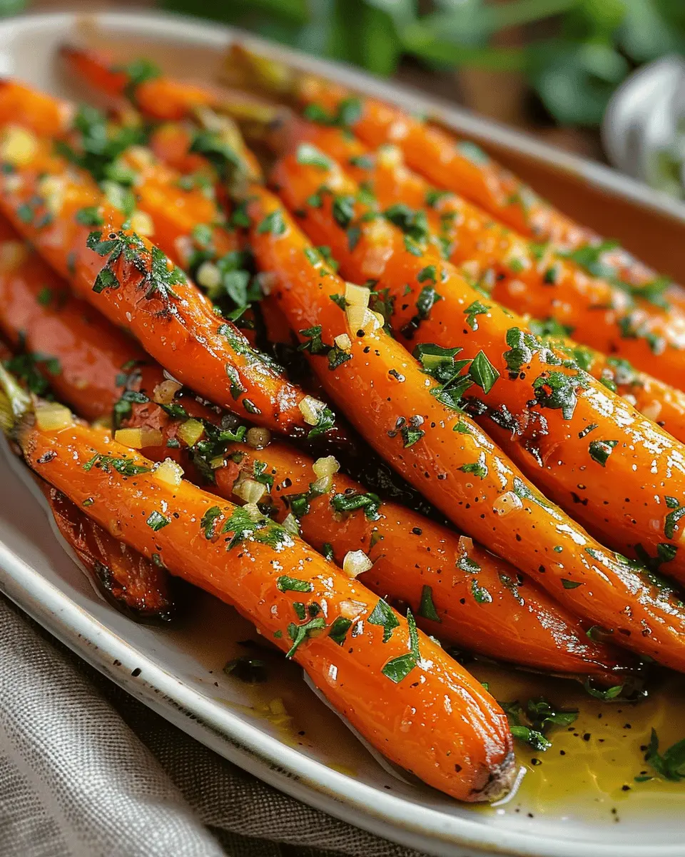 Honey Garlic Butter Roasted Carrots: A Simple and Delicious Side Dish
