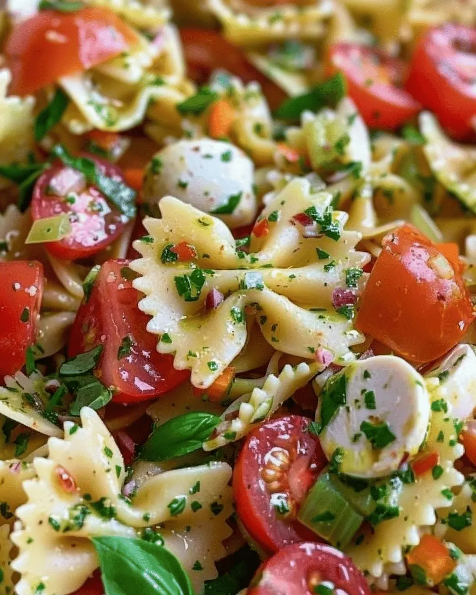 Bow Tie Pasta Salad: The Best Turkey Bacon &amp; Chicken Ham Delight