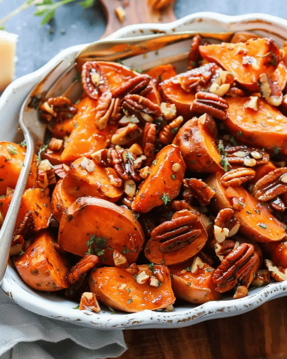 Maple-Pecan Roasted Sweet Potatoes: A Sweet &amp; Savory Delight