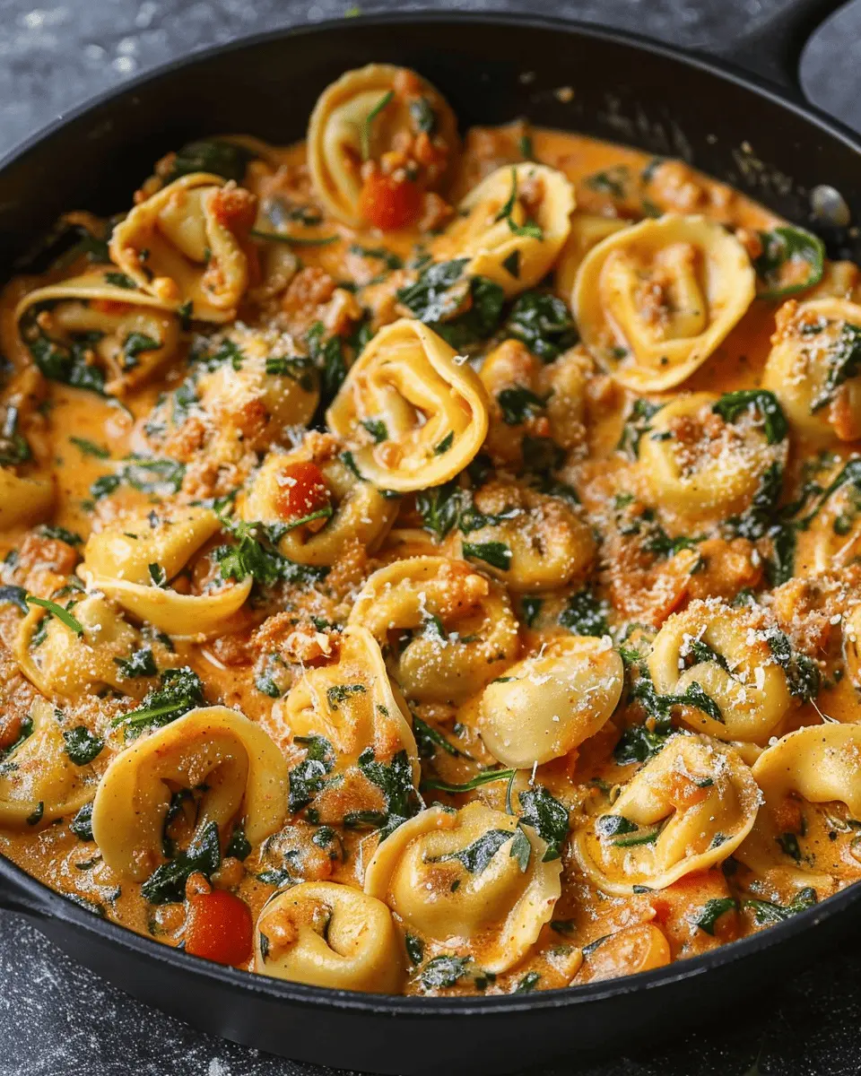 Creamy Spinach Tomato Tortellini: A Delightfully Easy Recipe