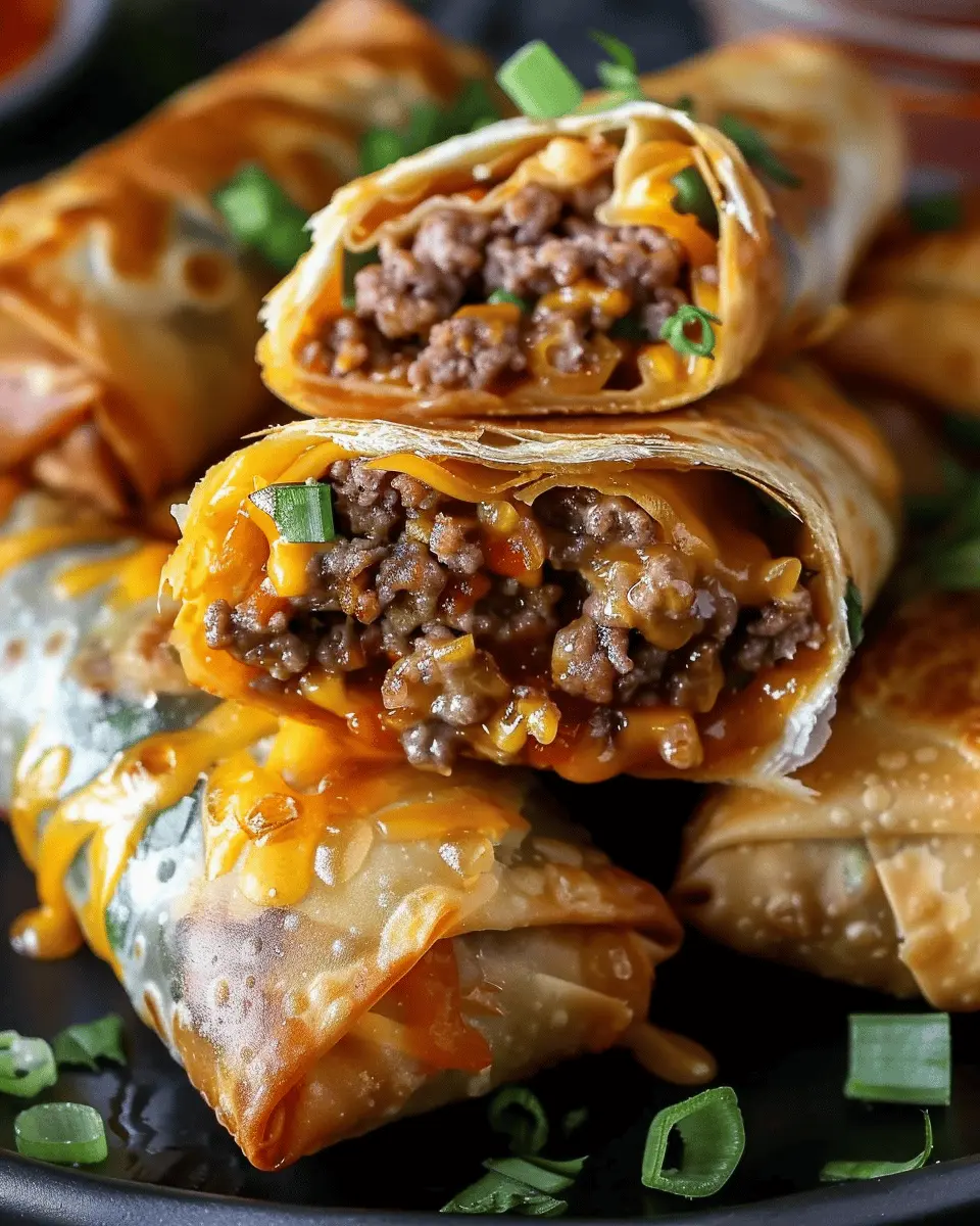 Cheeseburger Egg Rolls: A Juicy Twist on a Classic Snack