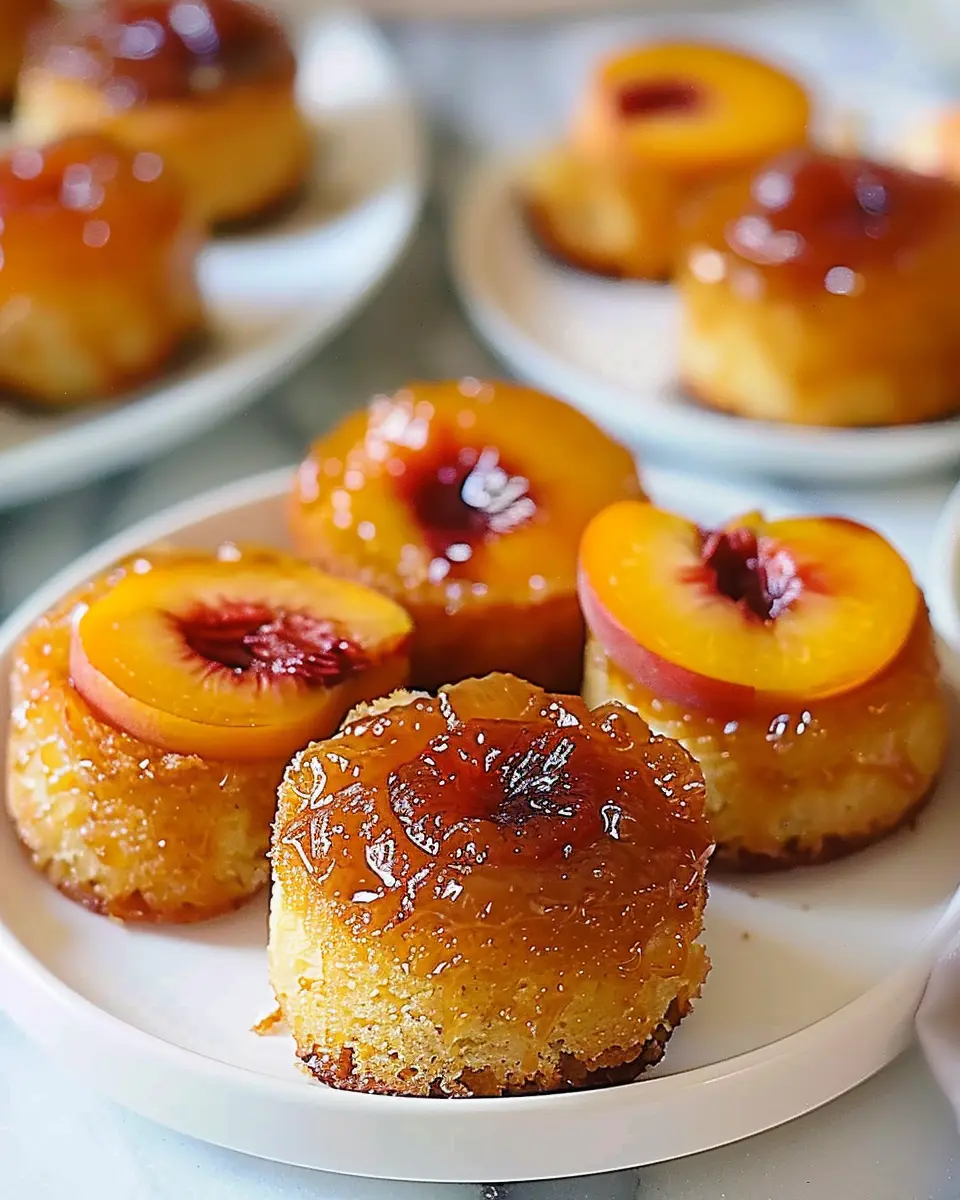 Irresistible Peach Upside Down Mini Cakes Recipe to Delight Your Tastebuds