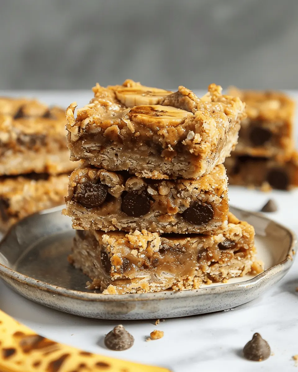 4 Ingredient Peanut Butter Banana Bars: Easy, Healthy Treats for All