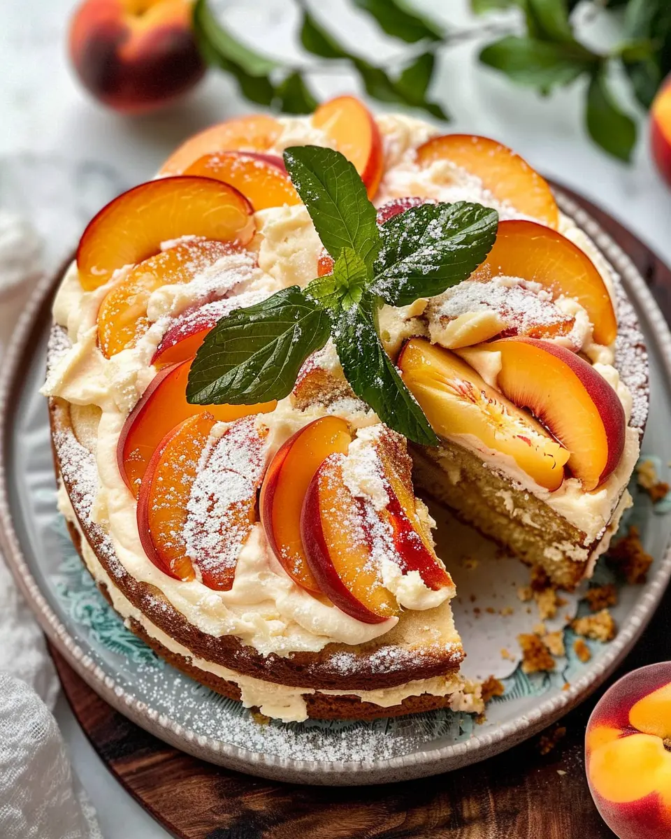 Fresh Peach Cake: Indulgent Recipe with Extra Peaches