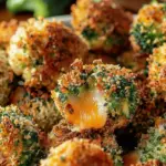 Crispy Air Fryer Broccoli Cheddar Poppers