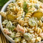 Simple Dill Pickle Pasta Salad