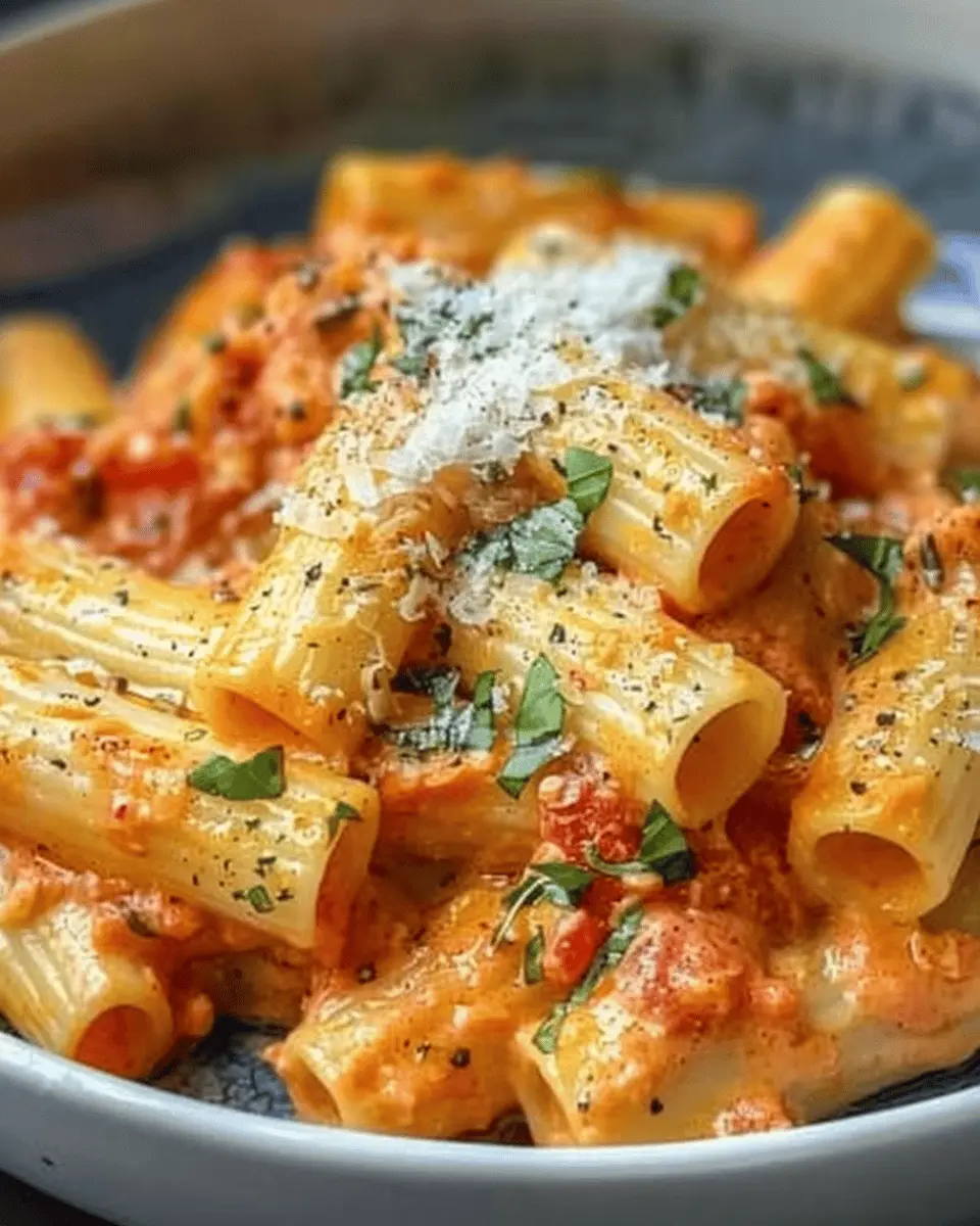 Creamy Tomato Garlic Rigatoni: Indulgent Pasta Loved by All