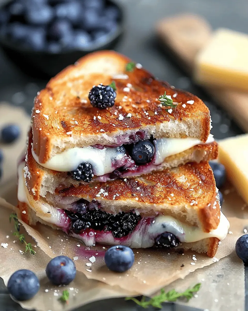 Crispy Blueberry Grilled Cheese: The Best Comfort Sandwich Ever