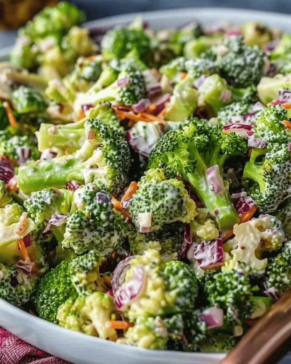 Broccoli Salad: Easy Turkey Bacon and Chicken Ham Delight