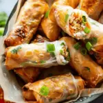 Rice paper egg rolls