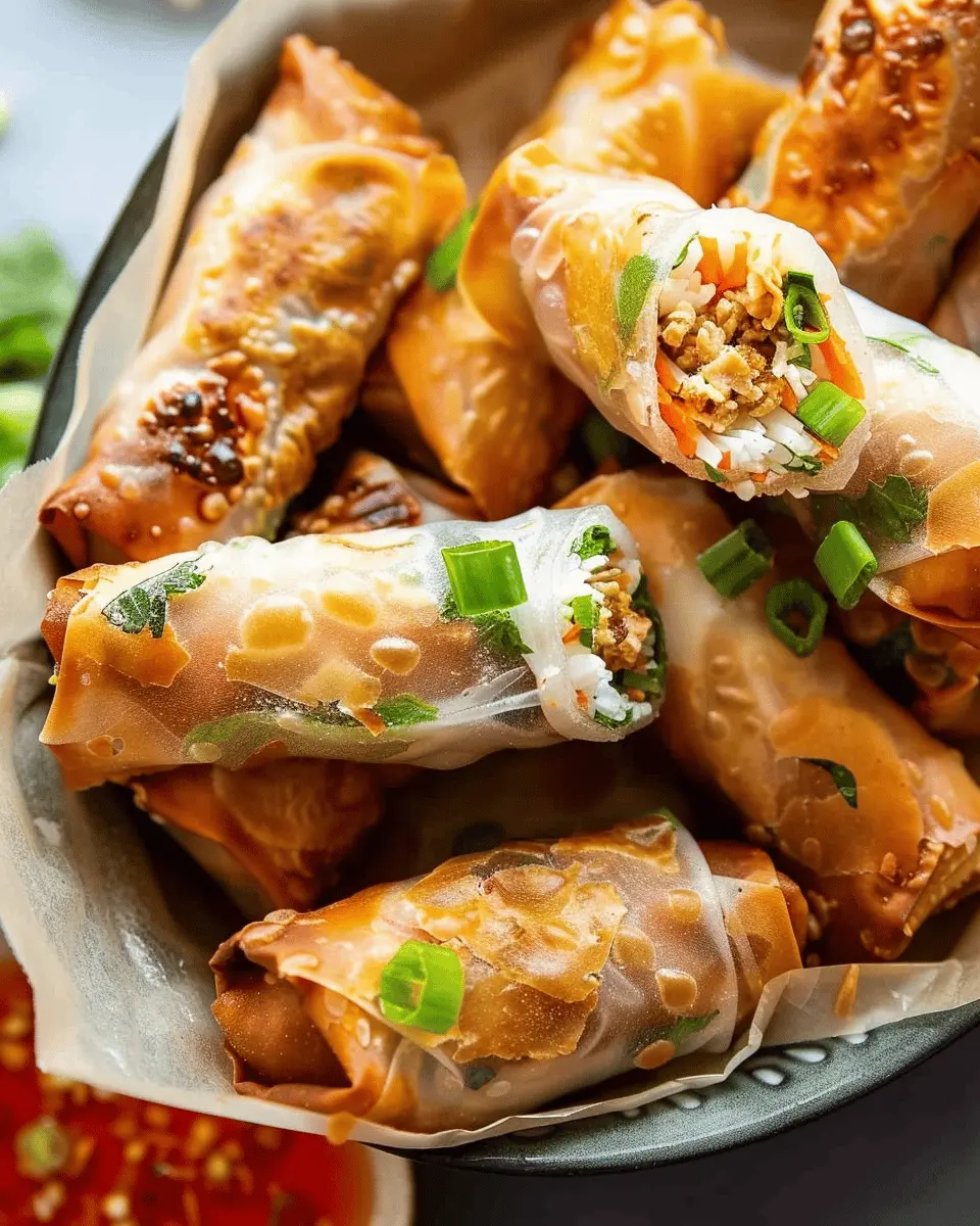 Rice Paper Egg Rolls: Easy, Healthy Delights with Turkey Bacon and Chicken Ham