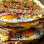 Egg and Ham Breakfast Sandwich
