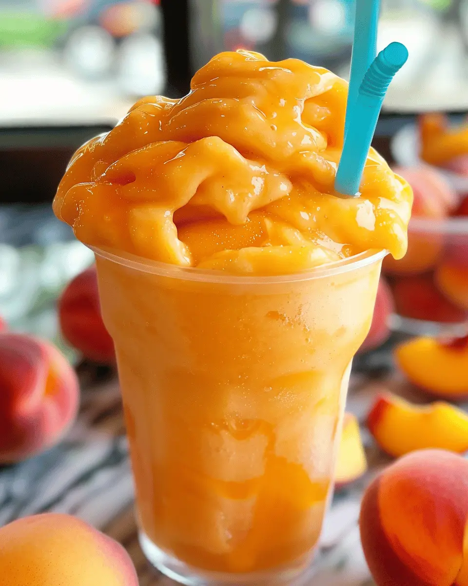 Refreshing Homemade Peach Slurpee: The Best Summer Treat Ever