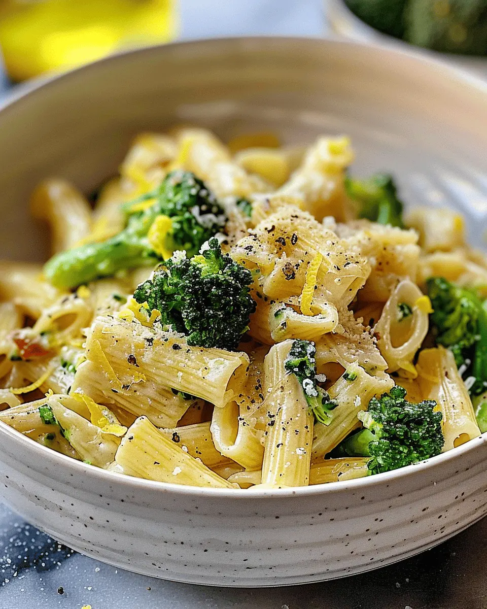 Garlicky Lemon Broccoli Pasta: A Quick and Tasty Delight