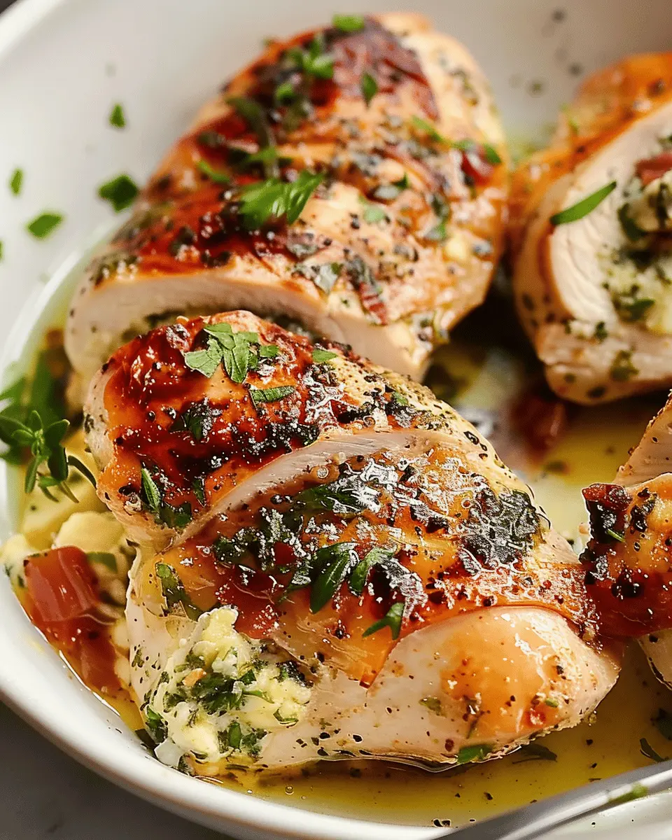 Stuffed Chicken Breast: Juicy Turkey Bacon & Chicken Ham Delight