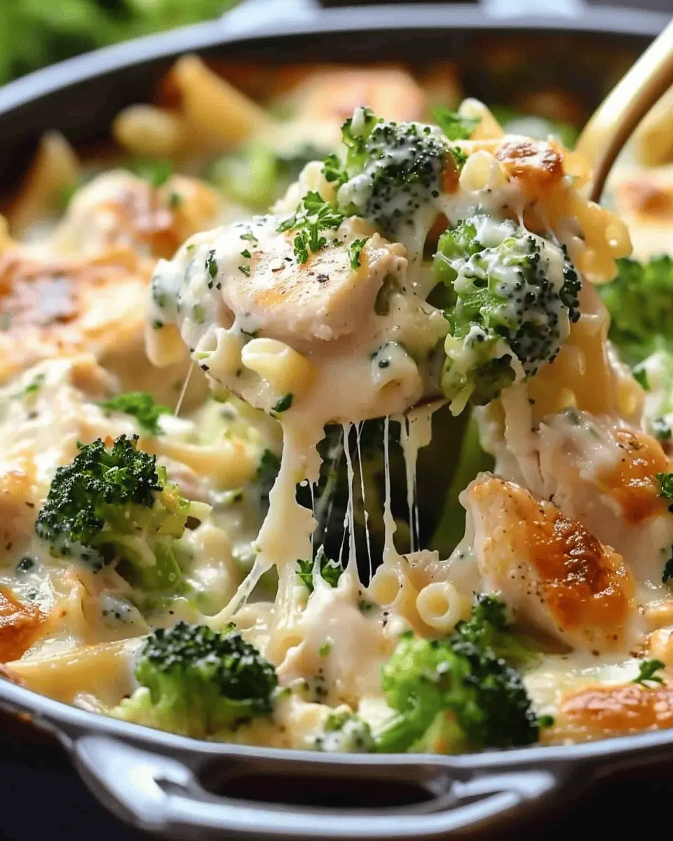 Delicious Chicken and Broccoli Alfredo Bake Recipe for Cozy Nights