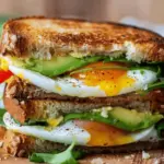 Healthy Avocado Egg Breakfast Sandwich Recipe