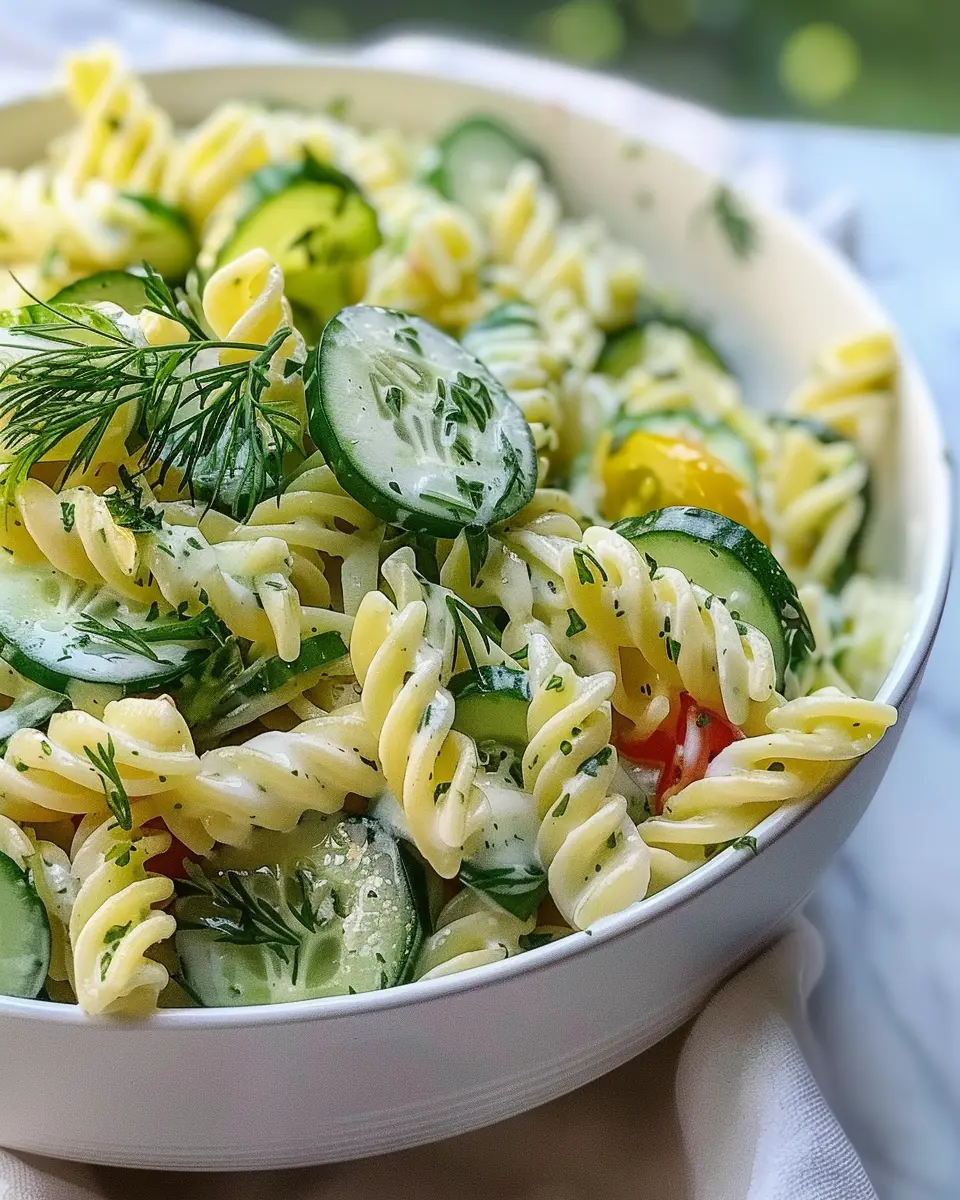 Healthy Cucumber Pasta Salad: Easy Recipe with Turkey Bacon Twist
