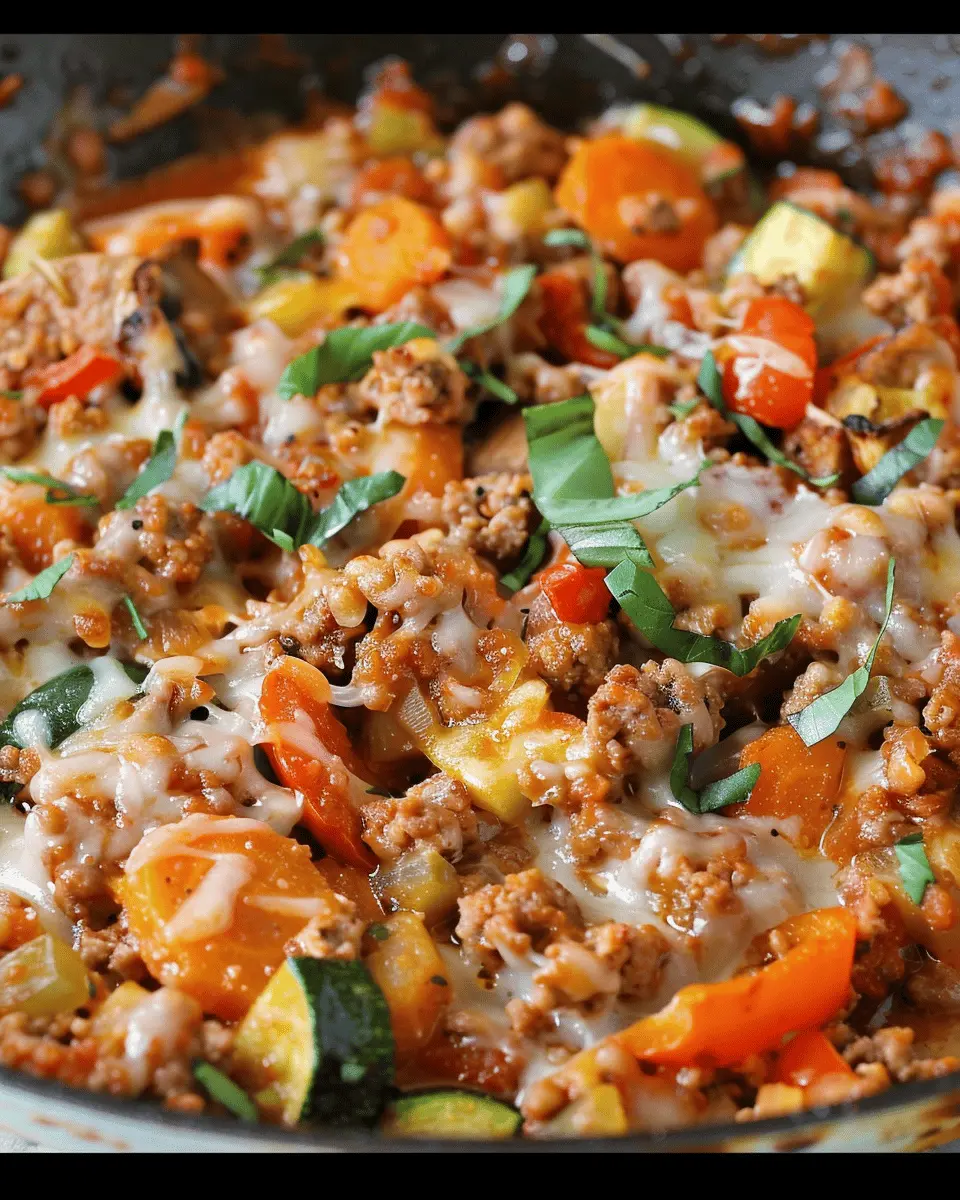 Italian Ground Turkey & Veggie Skillet – A Healthy Weeknight Delight