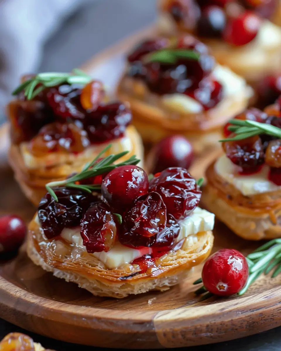 Baked Cranberry Brie Bites: Easy Appetizers Everyone Will Love
