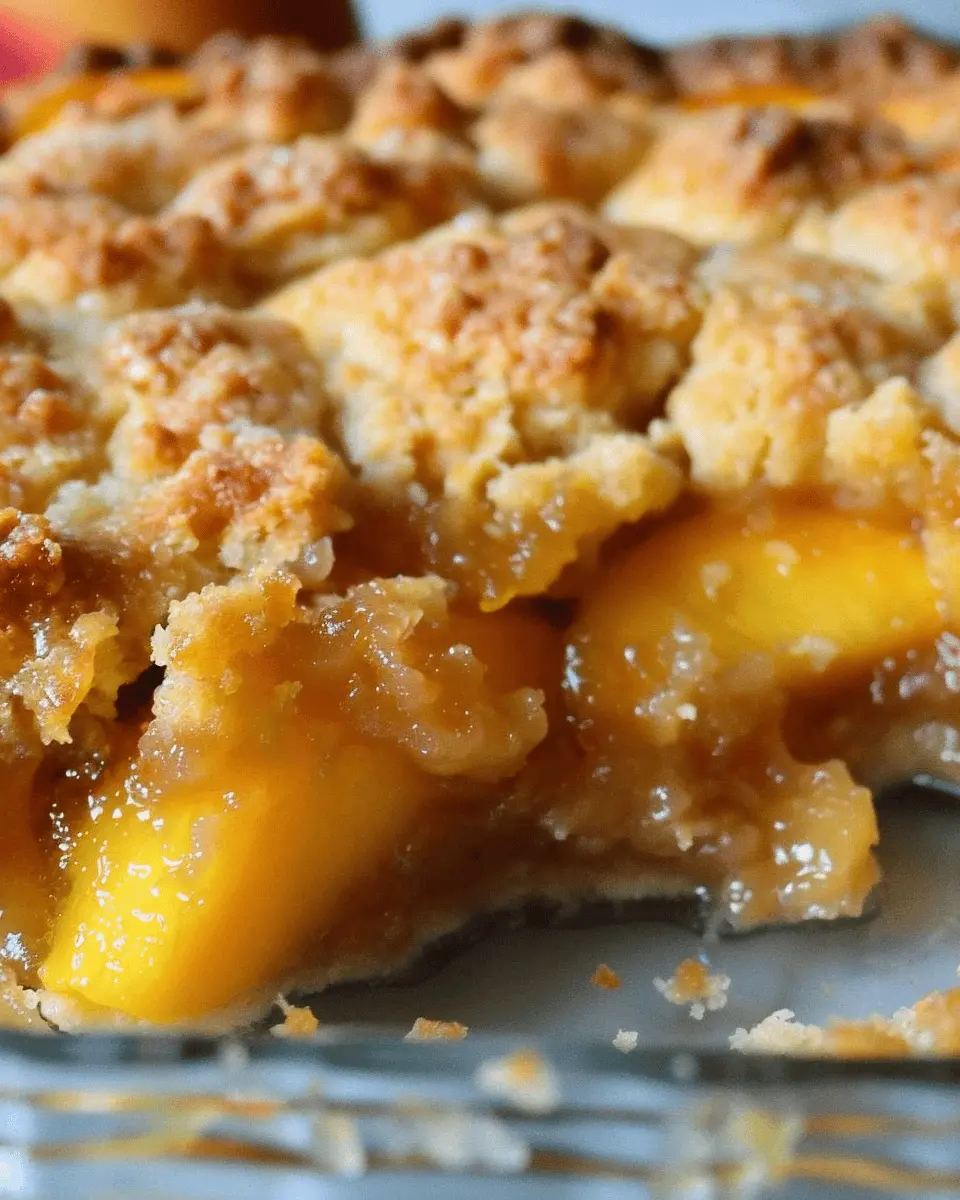 Divine Brown Butter Peach Cobbler: Easy 5-Ingredient Delight