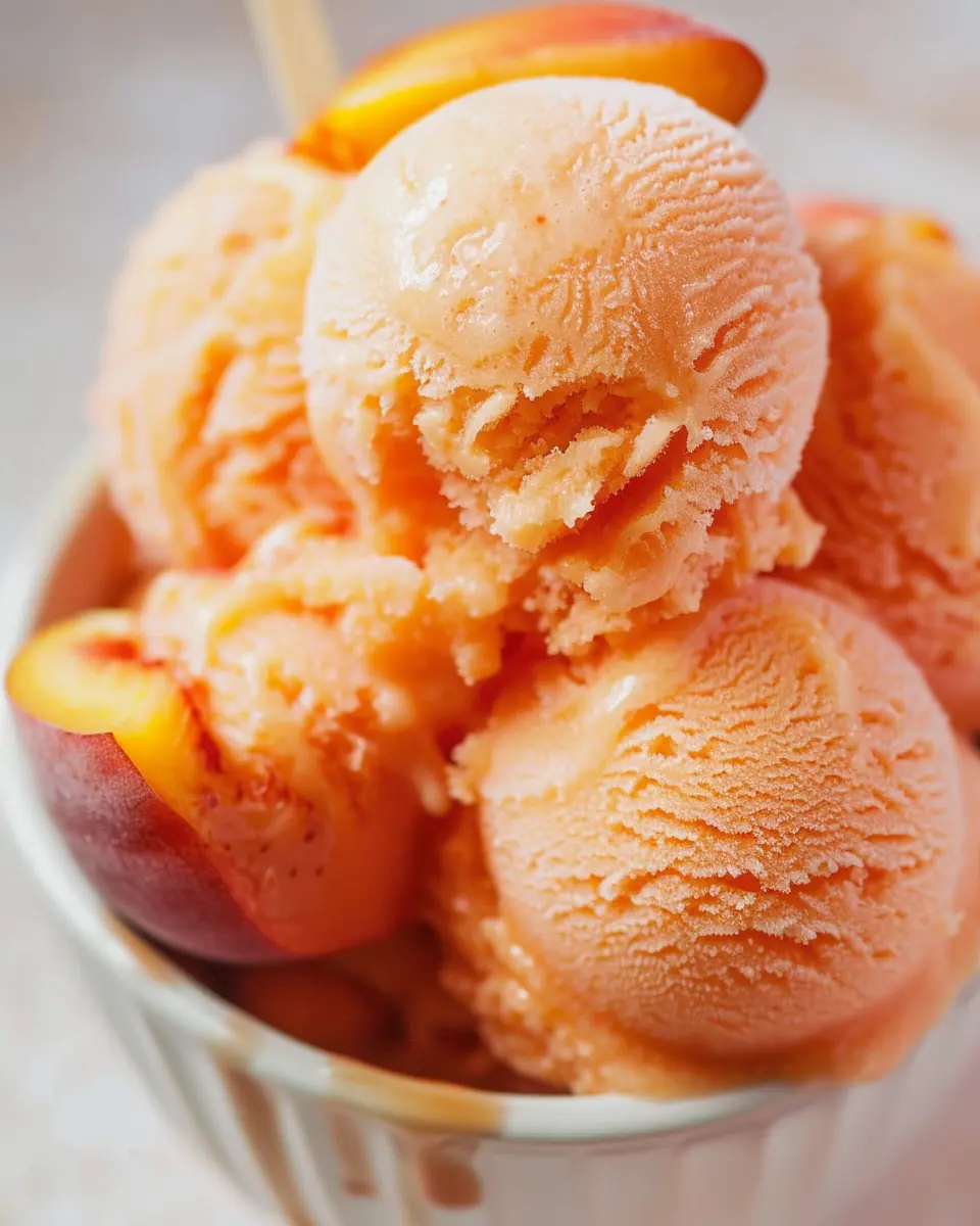 Perfect Peach Sorbet: The Refreshing Summer Treat You’ll Love