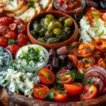 Mediterranean Mezze Tapas Platter – Easy Shareable Appetizer for Parties & Light Meals