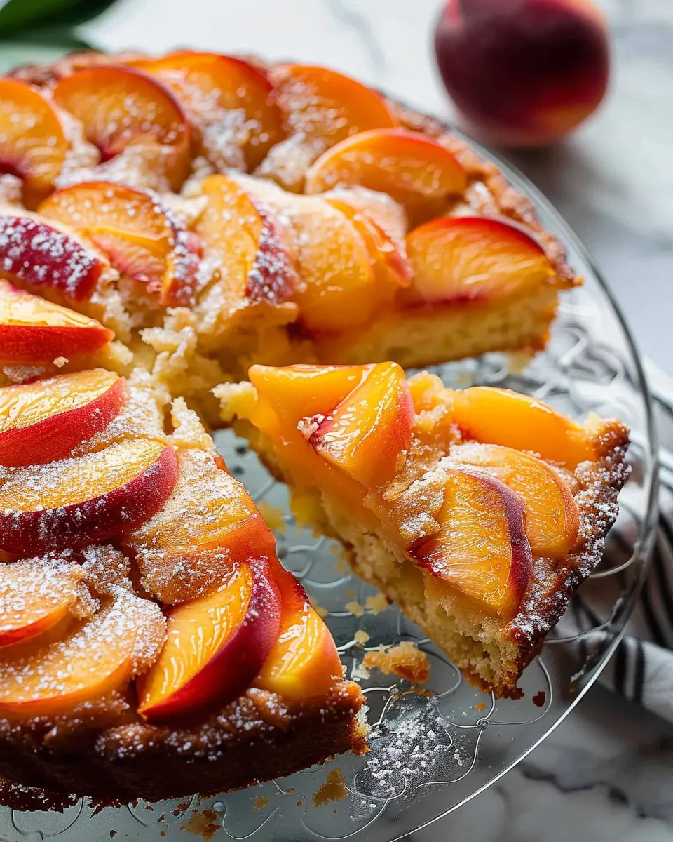 Fresh Peach Cake Delight: Extra Peaches for the Best Flavor